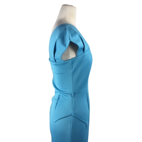 Miusol Women's Blue Midi Dress, Size Medium - Wiggle Dress -NWT - Picture 4 of 8